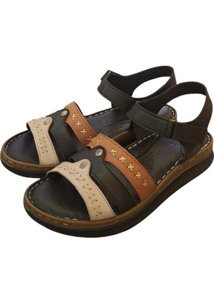 1703 Hakiki Deri Kadın Sandalet modelleri