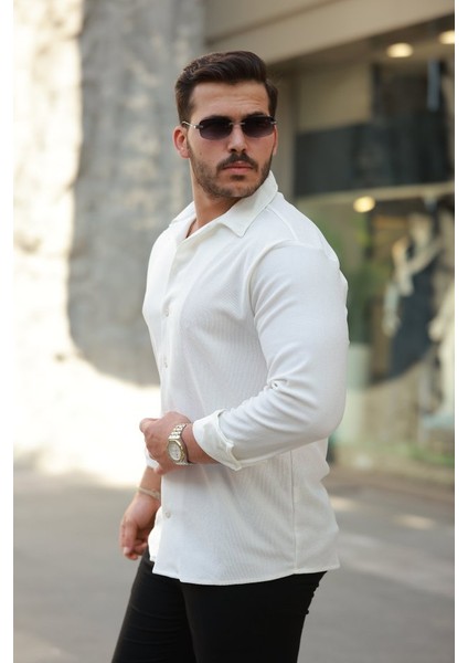 Erkek Kadife Dokulu Uzun Kollu Gömlek fiyatları