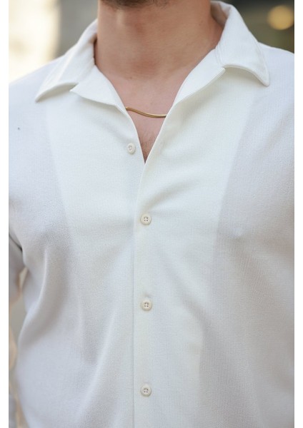 Erkek Kadife Dokulu Uzun Kollu Gömlek modelleri