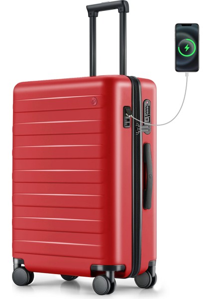 Nınetygo Rhine 20" Red Rhine Koleksiyonu | Duo | Sert Kapaklı 20 Inç El Bagajı