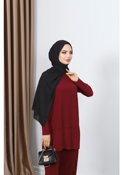 Tuniği Piliseli Pantolonlu Takım modelleri