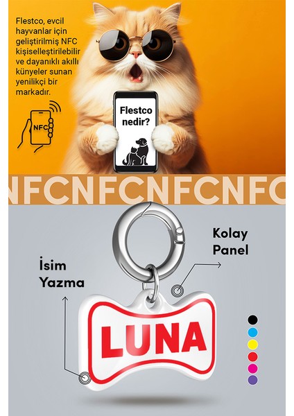 Akıllı Nfc Künye – Papyon Model – Isim Yazılabilir – Kedi & Köpek Için fiyatları