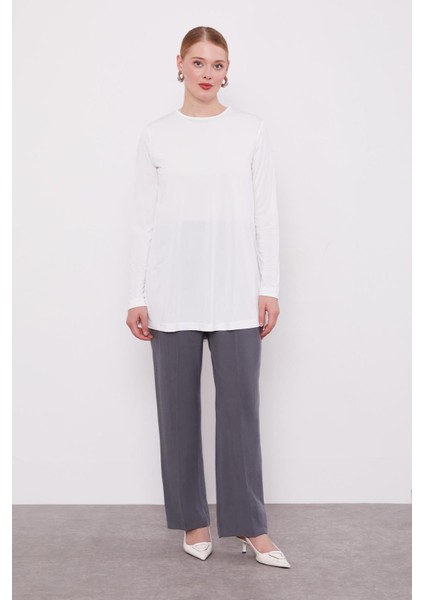 Gri File Cep Detaylı Üçlü Tunik Takım fırsatları