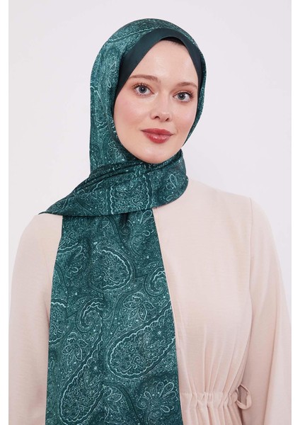 Zümrüt Otantik Desen Hint Ipeği Şal modelleri