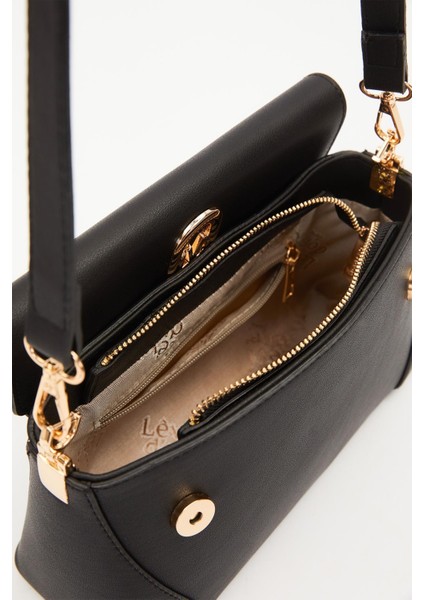 Siyah Logo Detay Omuz Çantası modelleri