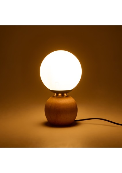 Lighting Opal Cam Top Abajur - Natürel / Beyaz - 26X15X15 cm modelleri