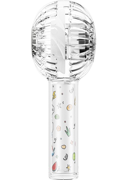 WI-FS012 Rgb Işıklı 3 Kademeli Portatif Mini Soğutucu El Fanı Beyaz fırsatları