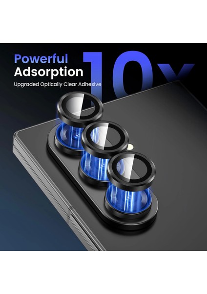 Samsung Galaxy Z Fold 7 Kamera Lens Koruyucu, 9h Temperli Parlak Kamera Koruma Metal Kılıf Dostu Cl-0 fiyatları