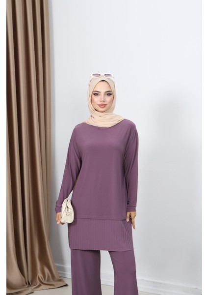 Tuniği Piliseli Pantolonlu Takım modelleri