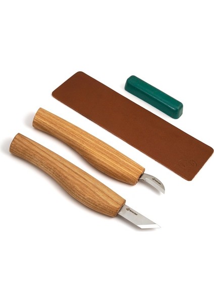 Beavercraft S04 Geometrik Ahşap Oyma Bıçağı Seti, 4 Parça