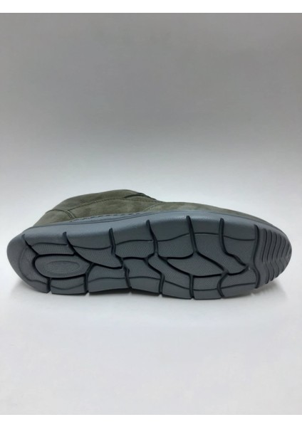 Hakiki Deri Bağcıklı Haki Rengi Esnek Rahat Nubuk Yazlık Erkek Ayakkabı C-920096VLC fırsatları