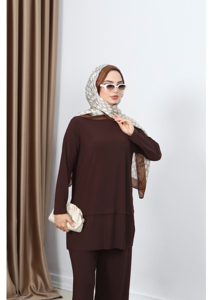 Tuniği Piliseli Pantolonlu Takım modelleri