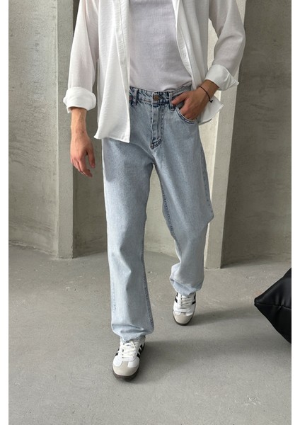 Erkek Baggy Jean Pantolon