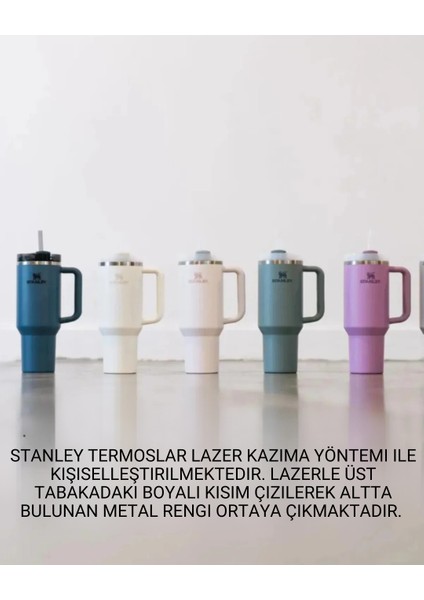 Kişiselleştirilebilir Stanley Quencher Pipetli Termos Bardak 1.18 Lt Özel Isimli fırsatları