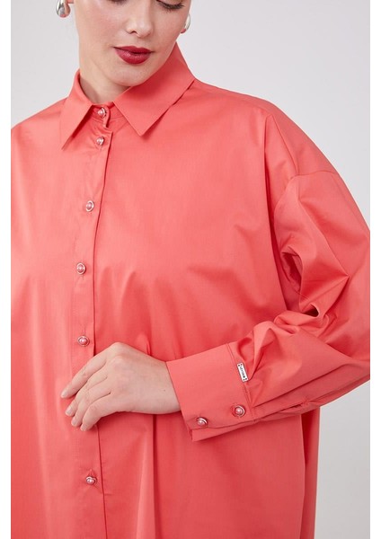 Mercan Düğme Detaylı Gömlek indirimleri