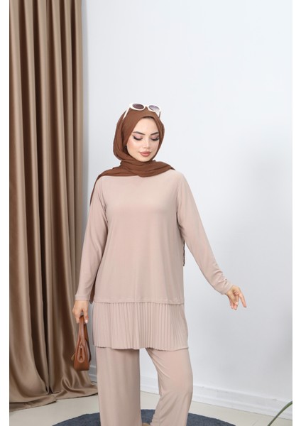 Tuniği Piliseli Pantolonlu Takım modelleri