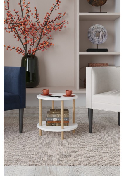 Yuvarlak Ahşap Ayaklı Zigon Sehpa Orta Sehpa Kahve Sehpası indirimleri