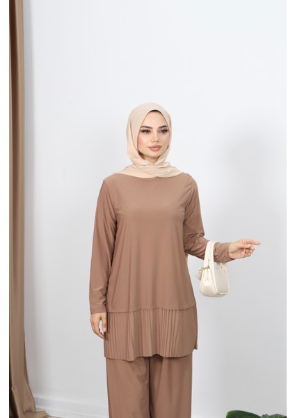 Tuniği Piliseli Pantolonlu Takım modelleri