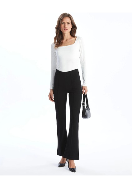 Lcwaıkıkı Basic Ekru Kare Yaka Kadın Body fiyatları