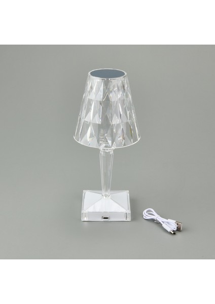 Lokino KRD-6947 LED Dokunmatik Lamba - Şeffaf