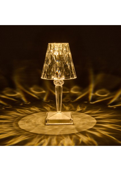 Lokino KRD-6947 LED Dokunmatik Lamba - Şeffaf