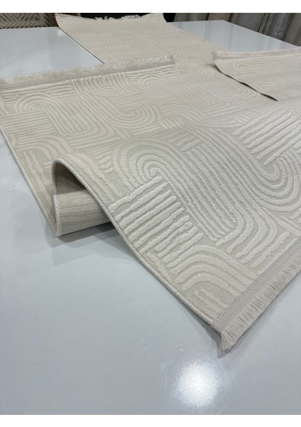 Bohem Yatak Odası Halısı Akrilik 3'lü Set Argın Halı modelleri