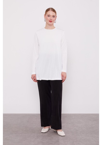 Siyah File Cep Detaylı Üçlü Tunik Takım fırsatları