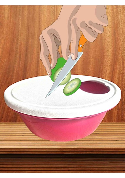 Hazneli Kesim Panosu Salata Kase