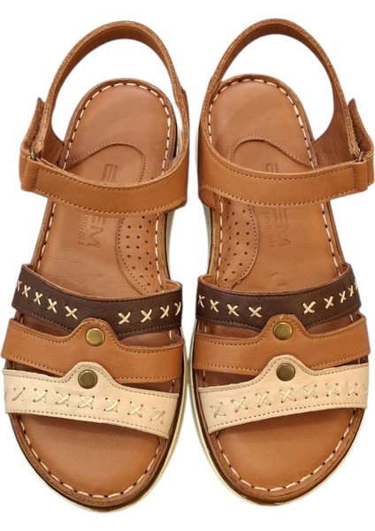 1703 Hakiki Deri Kadın Sandalet modelleri