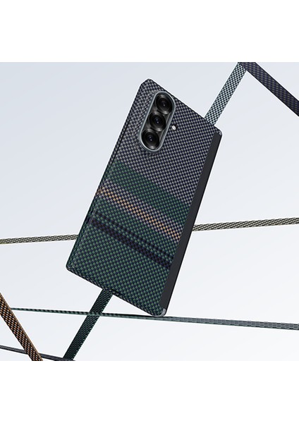 Galaxy Z Fold 7 Benks Armorair Aurora 3'lü Aksesuar Set Ön Arka Kevlar Kapak&ekran Koruyucu Yeşil