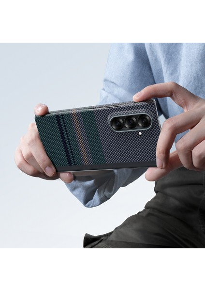 Galaxy Z Fold 7 Benks Armorair Aurora 3'lü Aksesuar Set Ön Arka Kevlar Kapak&ekran Koruyucu Yeşil