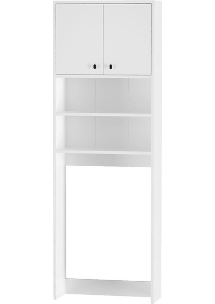 Plato Çamaşır Makinesi Dolabı 4 Raflı 2 Kapaklı Çamaşır Makinesi Dolabı Banyo Dolabı fırsatları