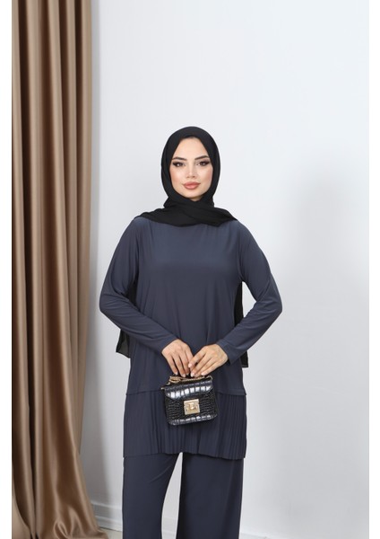 Tuniği Piliseli Pantolonlu Takım modelleri