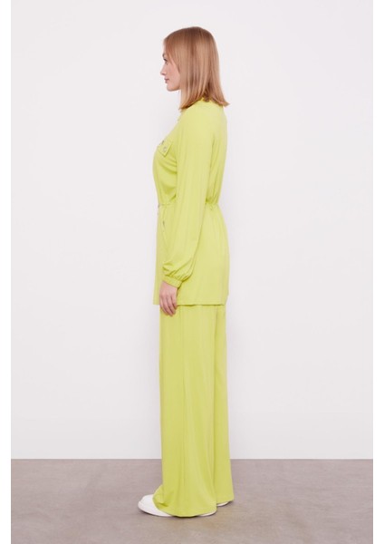 K.yeşil Cepli Belden Büzgülü Ikili Takım modelleri