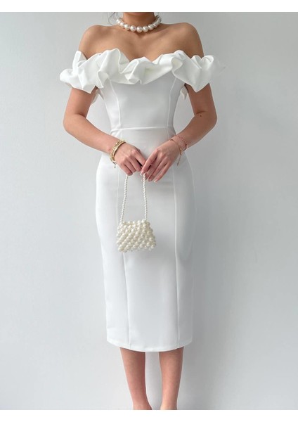 Popi Madonna Yaka Kalem Elbise fiyatları