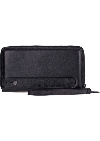 Aristo Hakiki Deri, El Yapımı, Telefon Bölmeli, Erkek El Çantası, Kömür Siyah indirimleri