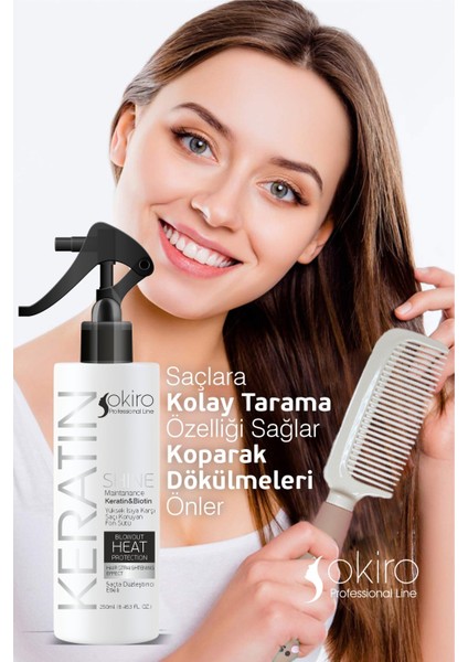Besleyici Onarıcı Düzleştirici Keratin ve Biotinli Saç Fön Sütü 250 Ml. modelleri