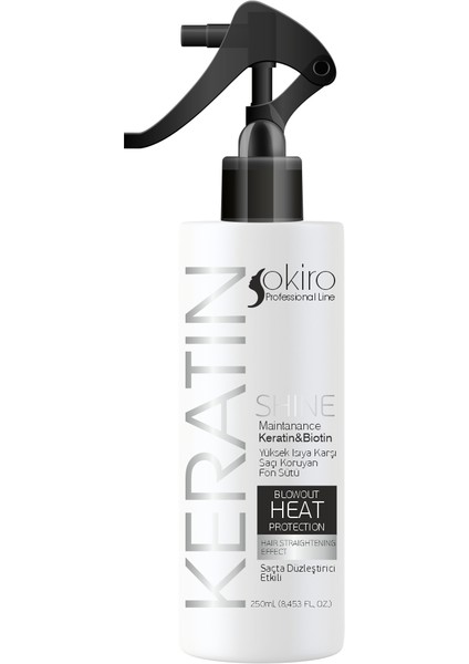 Besleyici Onarıcı Düzleştirici Keratin ve Biotinli Saç Fön Sütü 250 Ml.
