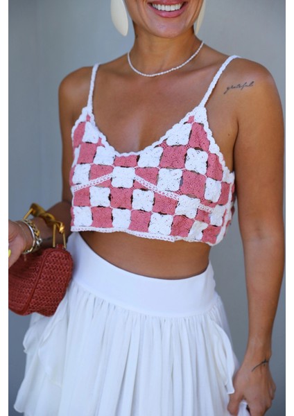 Renkli Örme Crop fiyatları