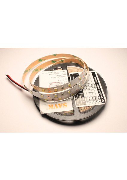 12V Smd 2835 Çip Iç Mekan Metrede 60 LED 4.8W Beyaz Şerit LED