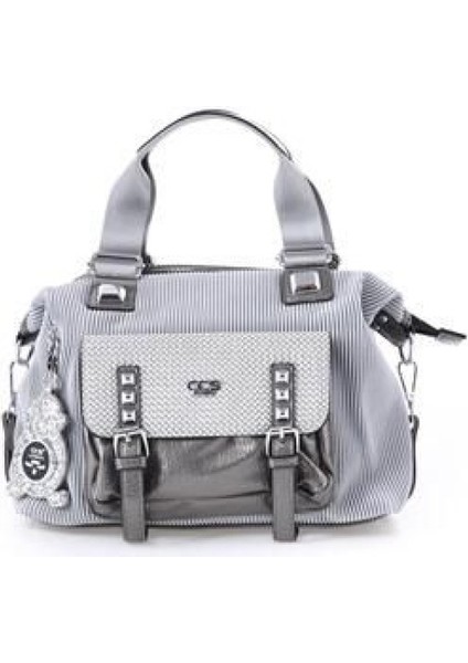 CCS 17690 Lüks Gösterişli Gri Renk Silver Çanta