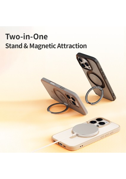 Iphone 16 Pro Max Soft Rotating Magsafe Stantlı Kılıf