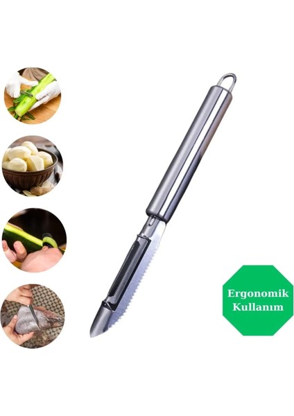 Paslanmaz Çelik 4’lü Sebze-Meyve Soyacak Seti – Pratik, Çok Fonksiyonlu ve Ergonomik Tasarım modelleri