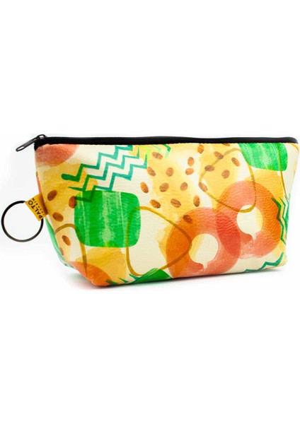 Geometrik Desen Makyaj Çantası - Makyaj Organizatörü Kozmetik Çanta