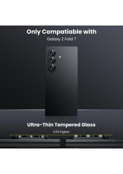 Samsung Galaxy Z Fold 7 Uyumlu Kamera Koruma Renkli Lens Koruyucu Temperli Cam Koruma modelleri
