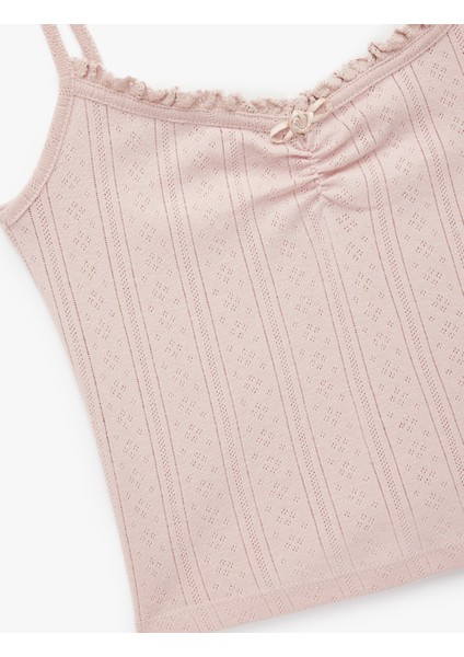 Pamuklu Ince Askılı Pijama Üstü modelleri