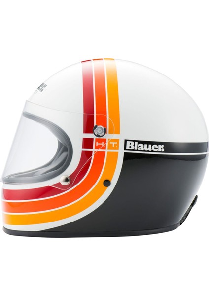 Blauer 80S 06 Kapalı Retro Motosiklet Kaskı Beyaz Siyah fiyatları