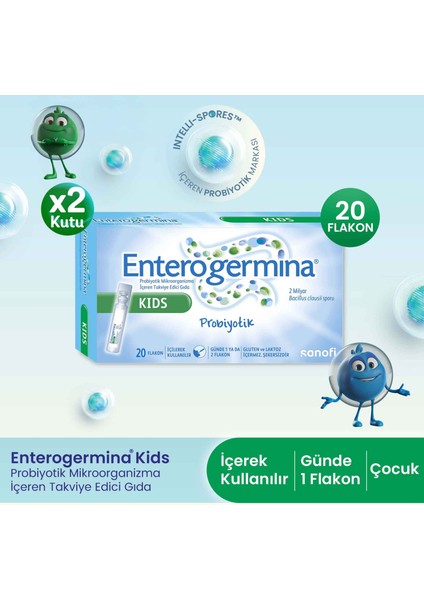 Kids Probiotic 20 Flakon 2 Adet