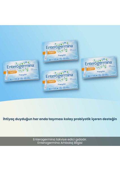 Aile 10 Flakon 4 Milyar Bacillus Clausii Sporu İçeren Probiyotik