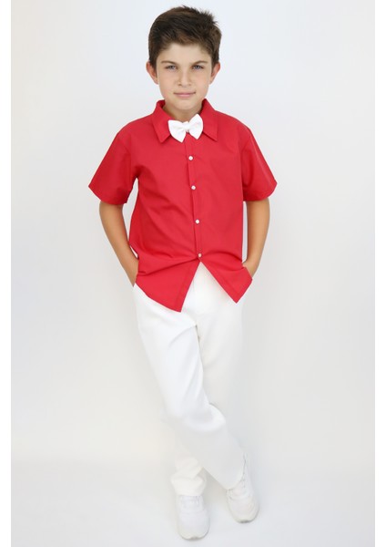 Erkek Çocuk Santino Papyonlu Alt Üst Takım 23 Nisan 29 Ekim 10 Kasım 19 Mayıs Gösteri Kıyafeti fiyatları